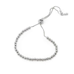 New - Adjustable Beaded Ball Bracelets by Mary Kathryn in Silver.